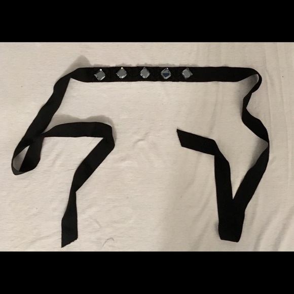 J Crew Black Smokey Gray Jeweled Sash/Belt - Picture 4 of 5